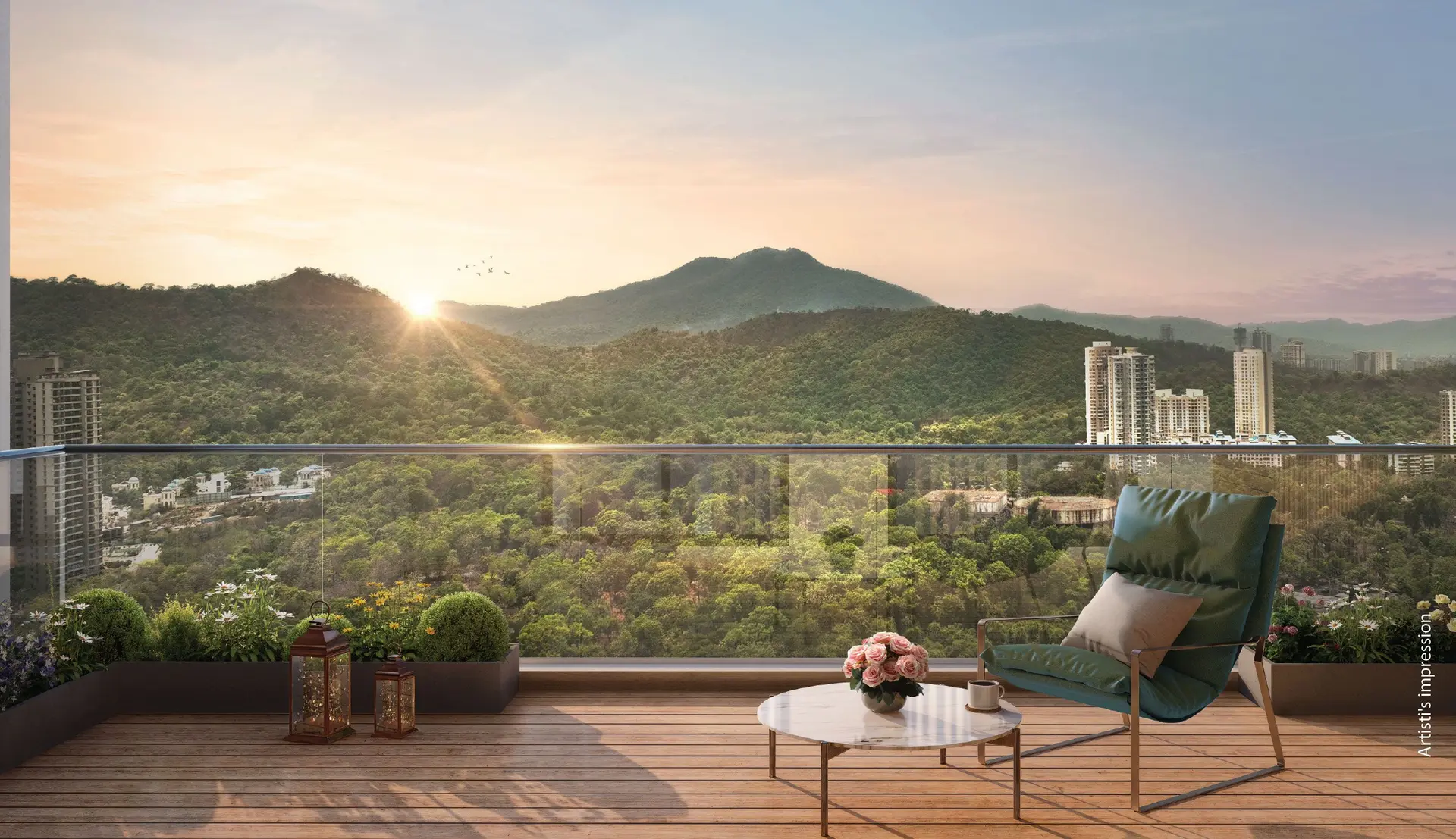 Artist's impression of premium residences planned for Aessen Thane
