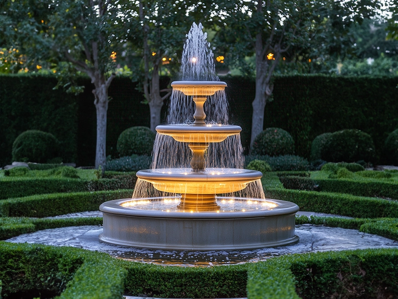 Water feature at Aessen Phase-1 Thane entrance