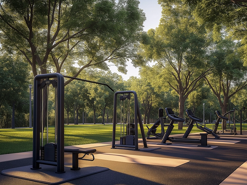 Outdoor gym at Aessen Phase-1 Thane