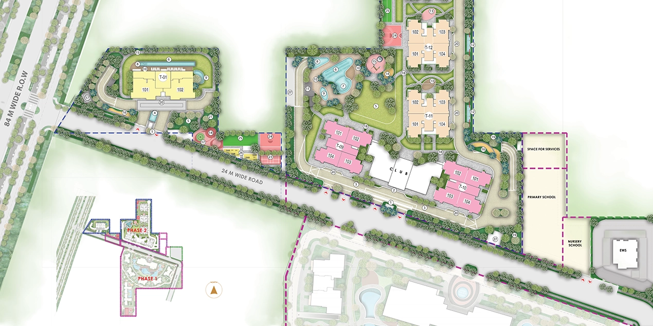 Master site layout of Aessen Phase-1 Thane