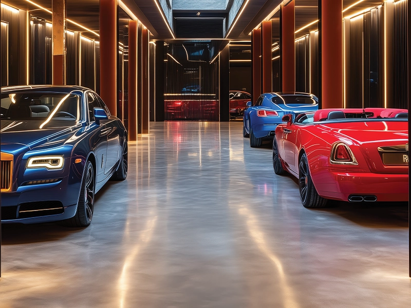 Covered parking facility at Aessen Phase-1 Thane